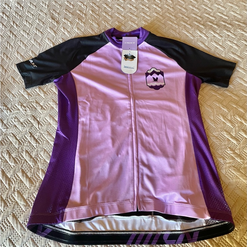 Purple and Black Cycling Jersey by Liv - P8